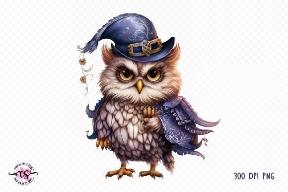 Download Watercolor Fairytale Owl Clipart - Premium Bundle
