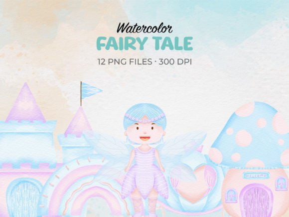 Download Watercolor Fairy Tale 2 Clip Art - Watercolor fairy tale Collection