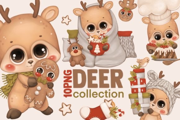 Download Christmas Collection Deer - Collection Collection